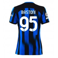 Fotbalové Dres Inter Milan Alessandro Bastoni #95 Dámské Domácí 2023-24 Krátký Rukáv
